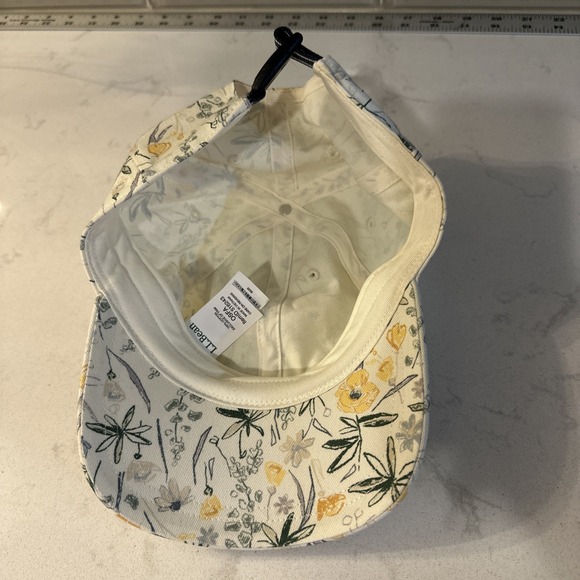 LL Bean Hat Snapback Baseball Cap Adult White Green Tribal Hiking Outdoor Unisex - Picture 4 of 9